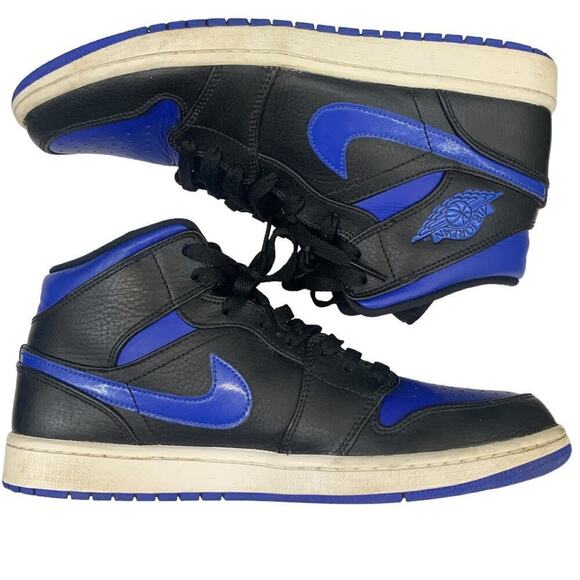 Air Jordan 1 Mid Hyper Royal 2021 SZ 10 Men's - Picture 3 of 7